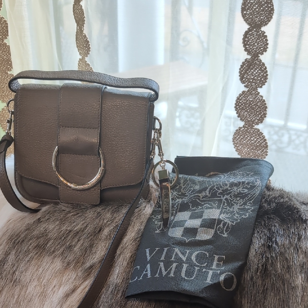 Vince Camuto Taupe Crossbody Bag